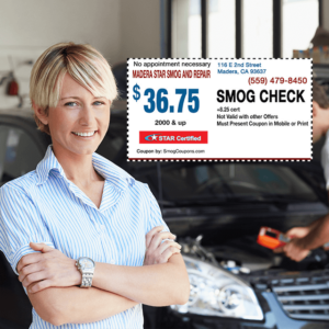 Smog Coupon Madera ca